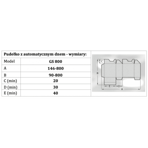 SKŁADARKO-SKLEJARKA GK-800GS