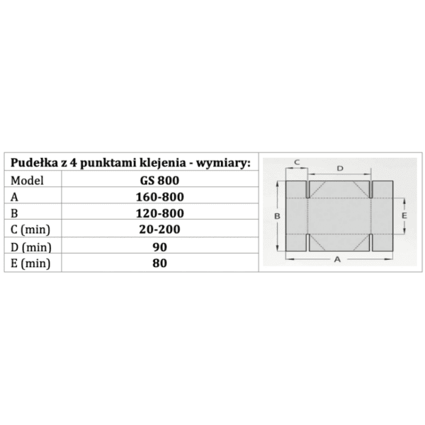 SKŁADARKO-SKLEJARKA GK-800GS